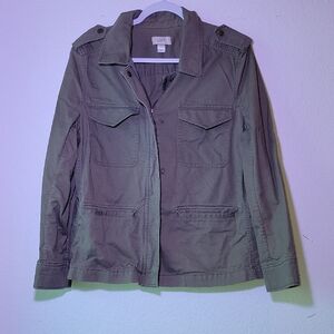 LOFT Utility Jacket in Olive Green